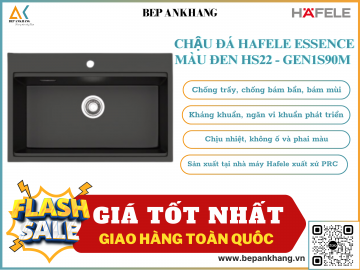 Chậu đá Hafele Essence màu đen HS22 - GEN1S90M  577.25.330